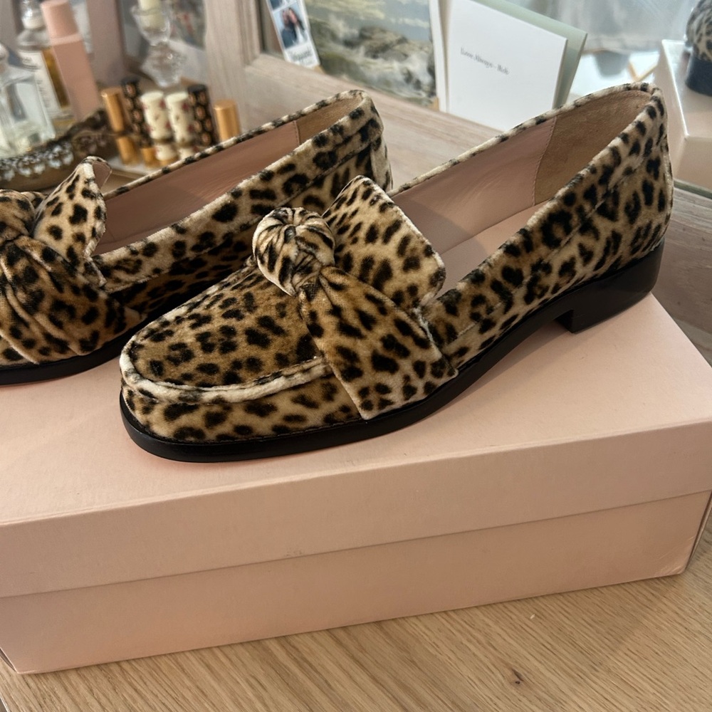 Loeffler Randall Rachel Leopard Print Loafers